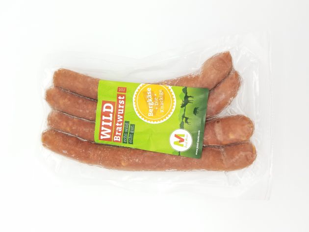 Rote Wildbratwurst mit Käse 260 G.