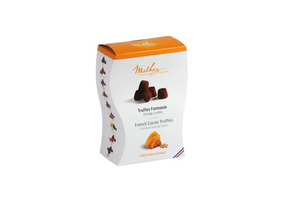 Mathez Trüffelschokolade mit Orange 250 g Mathez Trüffelschokolade mit Orange 250 g